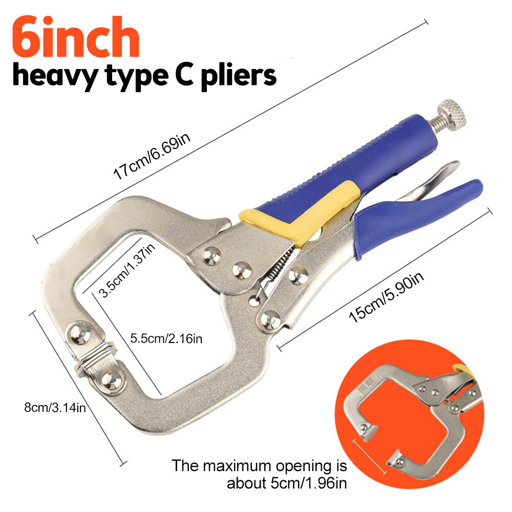 best price,heavy,duty,locking,c,clamp,pliers,metal,face,6,inch,coupon,price,discount