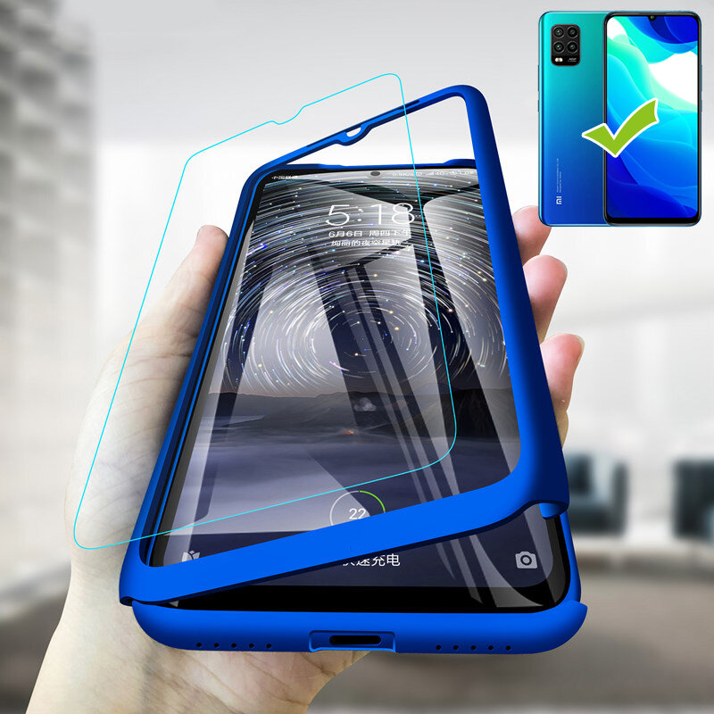 

Bakeey for Xiaomi Mi 10 Lite Case 3 in 1 Plating 360° Full Cover Frosted Ultra-thin with tempered Glass PC Hard Protecti