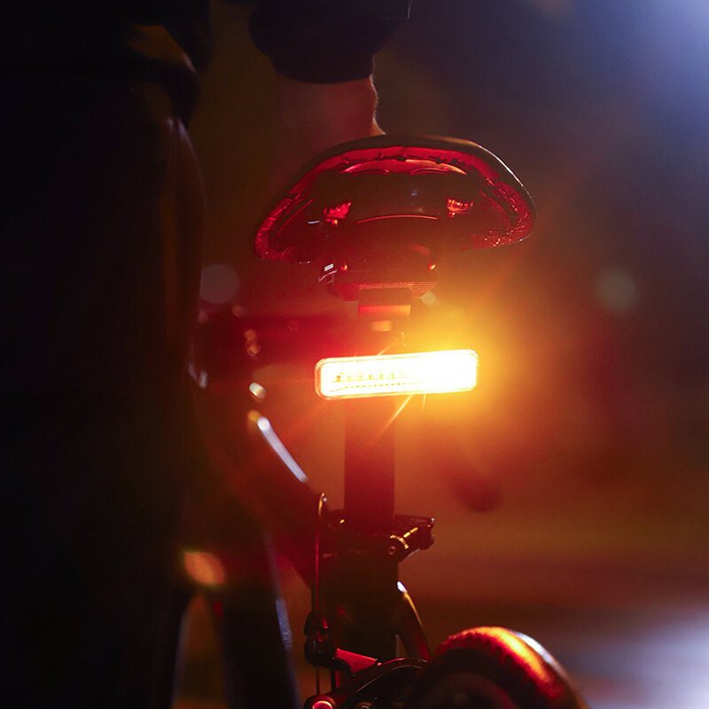 

WEST BIKING 500mAh Five Modes Wireless Remote Control Cycling Tail Light USB Rechargeable Waterproof Super Bright Bike M