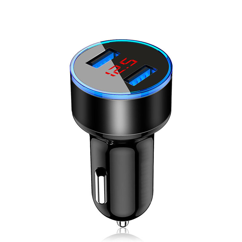 

Marjay SLS-87 3.1A Dual USB LED Display Aluminum Alloy Car Charger for Samsung Galaxy S21 Note S20 ultra Huawei Mate40 P