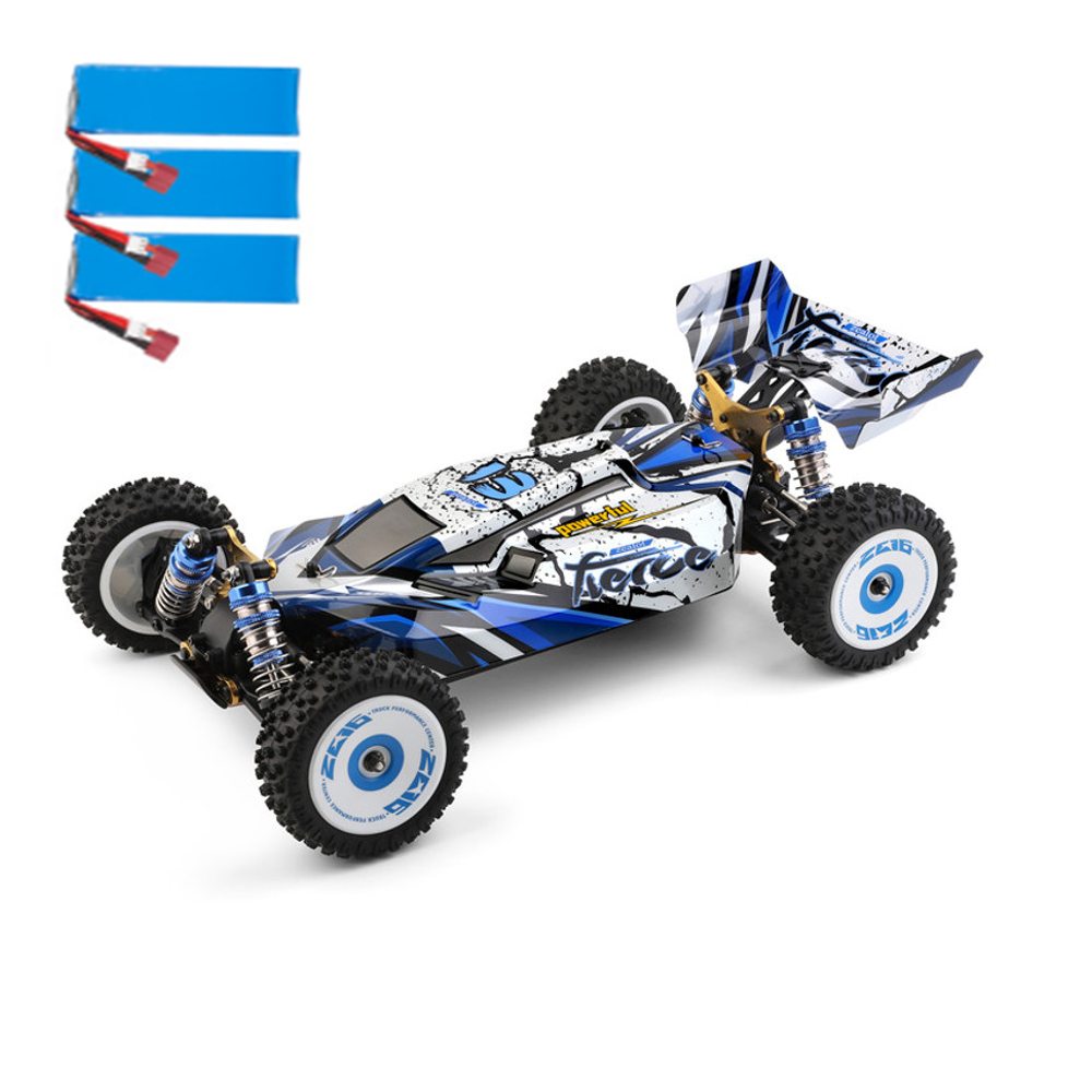 Wltoys 124017 Brushless Upgraded Several 2200mAh Battery RTR 1/12 2.4G 4WD 70km/h RC Car Vehicles Metal Chassis Models T