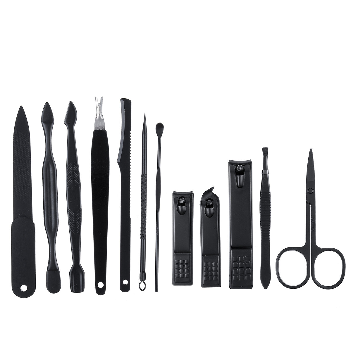 12PCS Stainless Steel Pedicure Nail Clipper Set Professional Manicure Beauty Tools Kit...