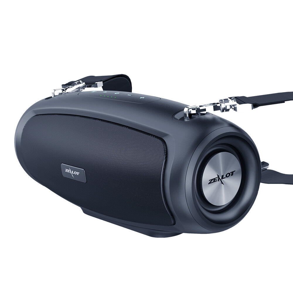 ZEALOT S37 40W Portable bluetooth Boombox Speaker Wireless IPX5 Waterproof 360°Stereo Subwoofer Speaker 10 Hrs Playtime Built-in Mic