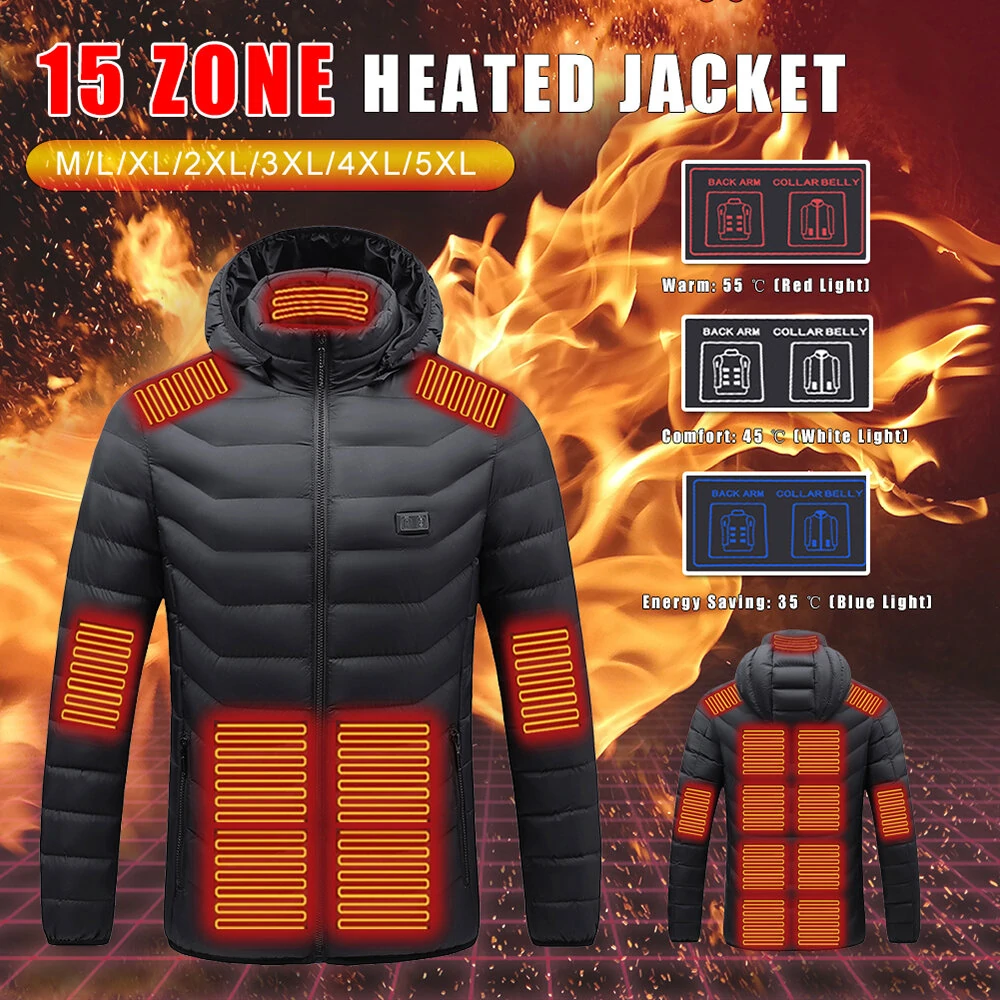 De TENGOO HJ-15 verwarmde jas wordt voor de halve prijs verkocht!