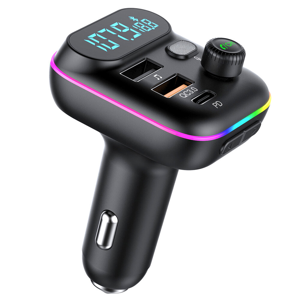 best price,t70,bluetooth,v5.0,fm,transmitter,20w,pd,qc3.0,car,charger,discount