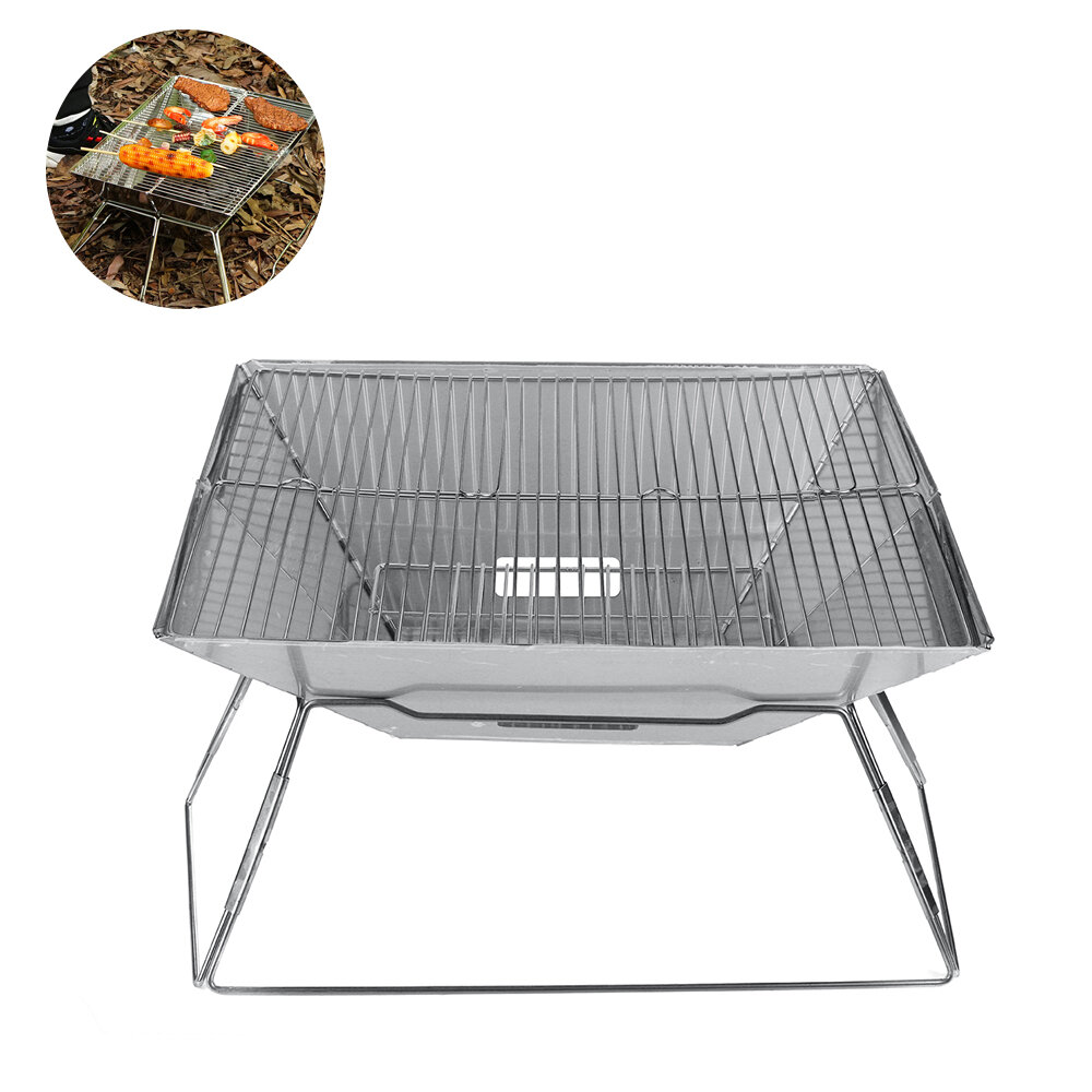 

3-5 People BBQ Grill Stove Portable Folding Stainless Steel Barbecue Charcoal Stove Outdoor Camping Picnic