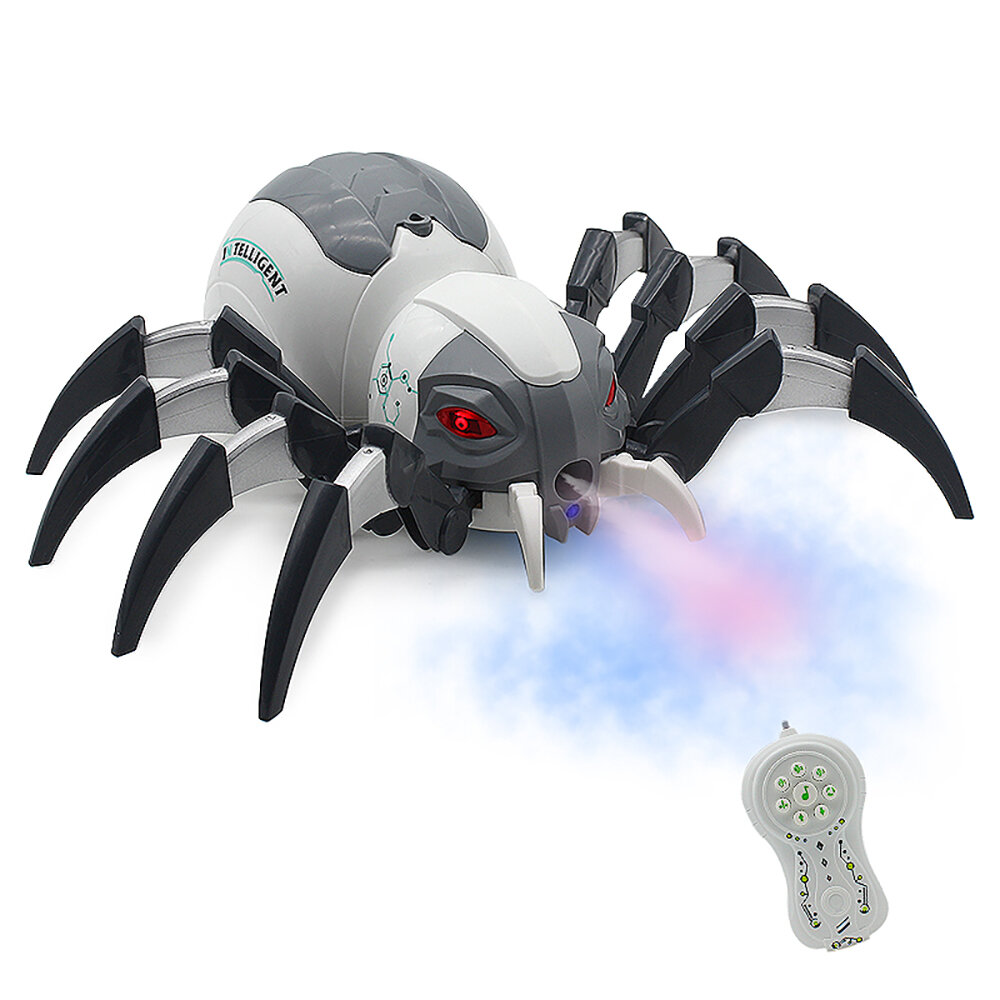 

Mechanical Spray Spider Simulation Electric Remote Control Spider Light Music Animal Dancing Wireless RC Animal Children