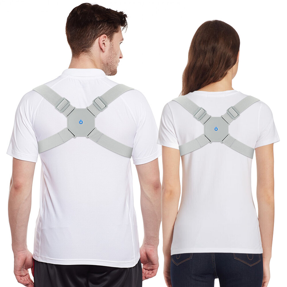 

Smart Adjustable Posture Trainer Vibration Reminder Posture Corrector Upper Back Brace Clavicle Support Children Adult B