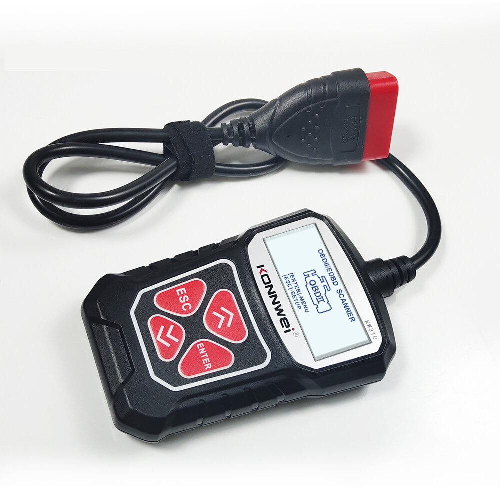 24SHOPZ KONNWEI KW310 OBD2 Car Diagnostic Scanner EOBD Scan Tool DTC Engine Code Reader Voltage Test Built-in Speaker