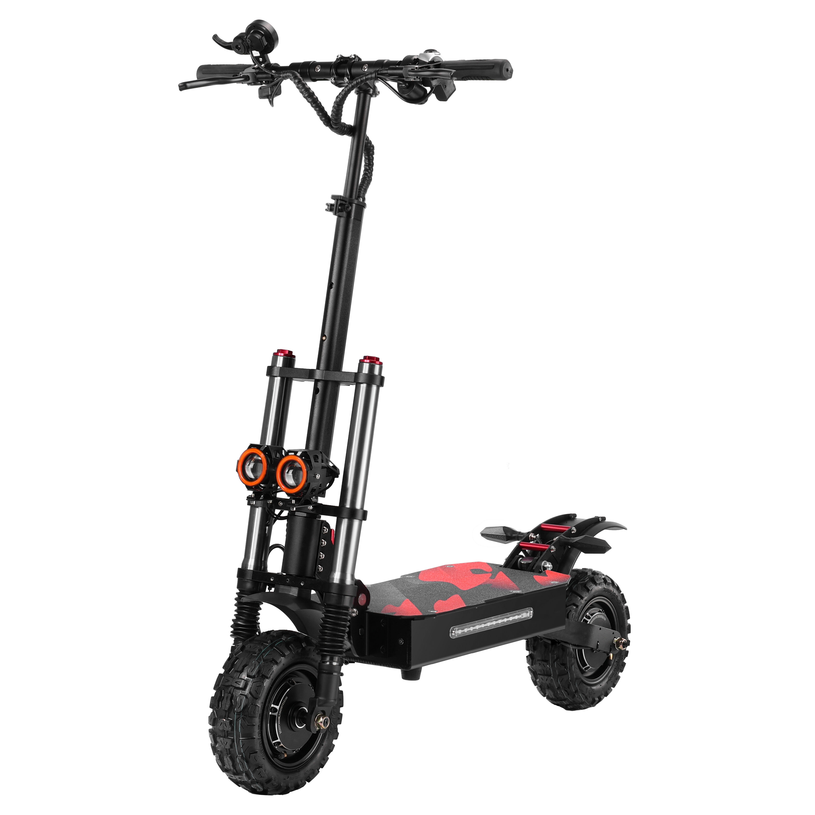 [EU DIRECT] BOYUEDA S3-11 Electric Scooter With Seat 38Ah 6000W 60V Oil Brake 11 Inch Electric Scooter 150-200Kg Max Loa