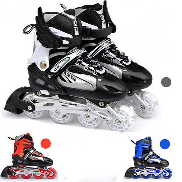 Unisex?Adjustable?Four?Flashing?Wheels?Skates Shoes Slijtvaste Rollerblade Skate Shoes