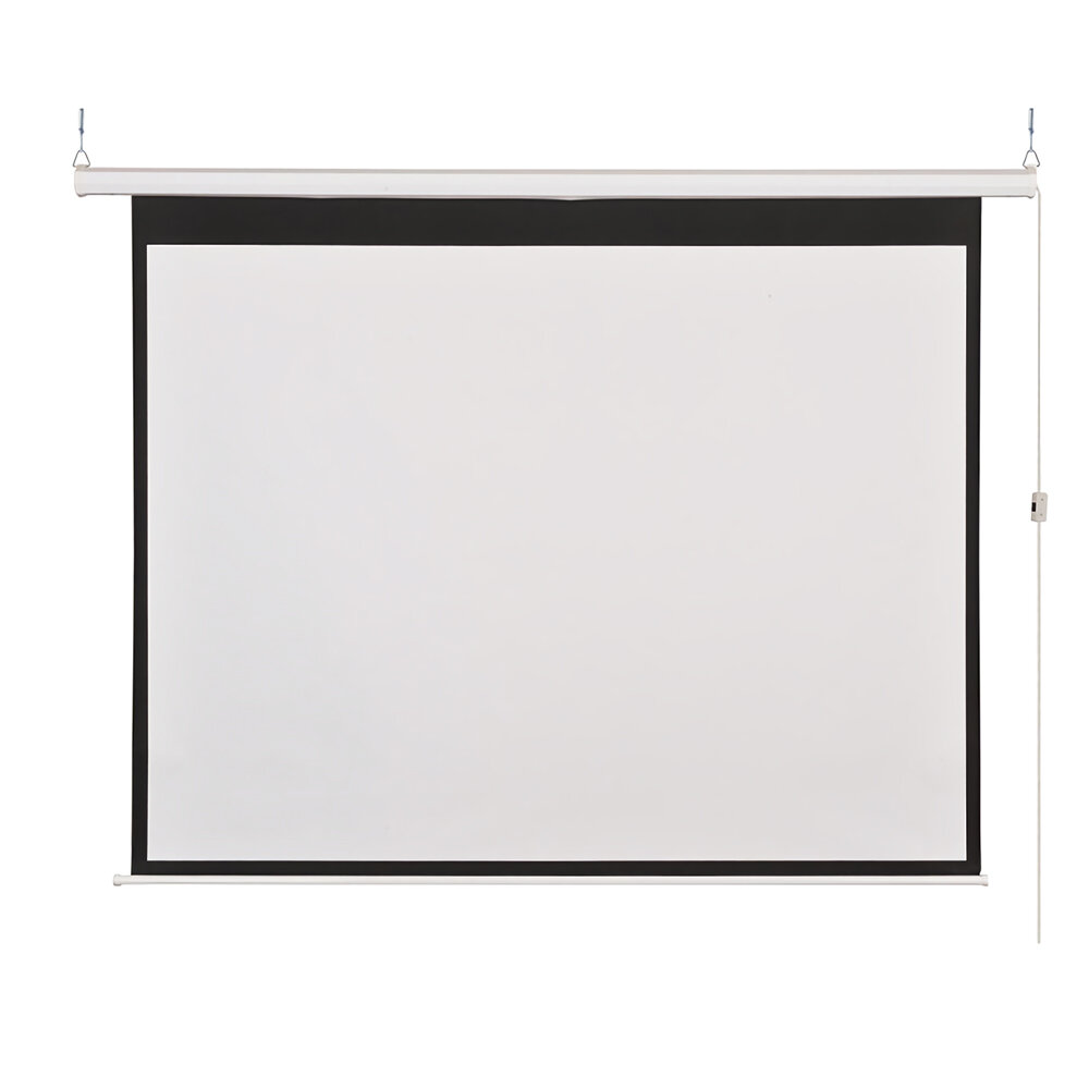 

100-inch 16:9 Electric White Glass Fiber Projection Screen Home Cinema Theater Projector HD Electric Projection Curtain