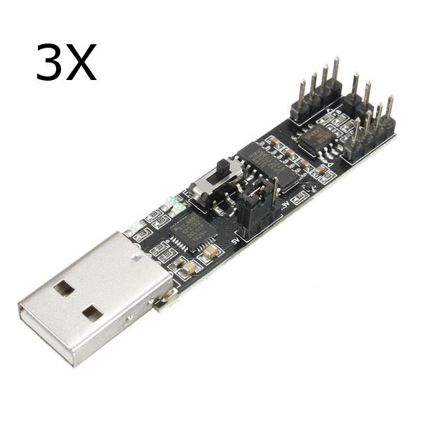

3Pcs 3-в-1 USB до RS485 RS232 Модуль последовательного порта TTL 2Mbps CP2102 Chip Board