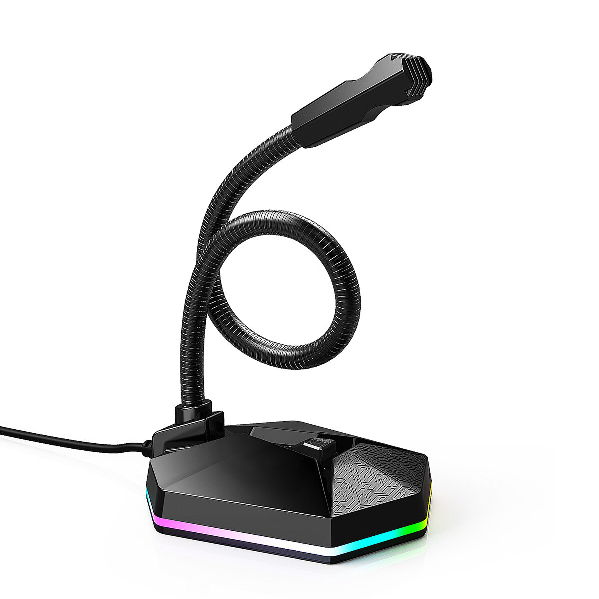 RGB Computer Microfoon Bedrade Microfoon Gaming Microfoon Desktop Laptop USB Microfoon voor Podcast Videogame