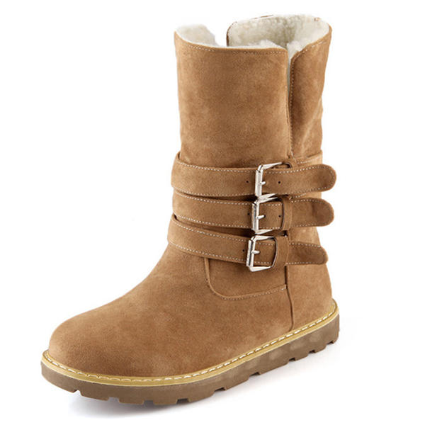 51% OFF on Winter Comfy Keep Warm Slip On Buckle Casual Cotton Ankle Snow Boots