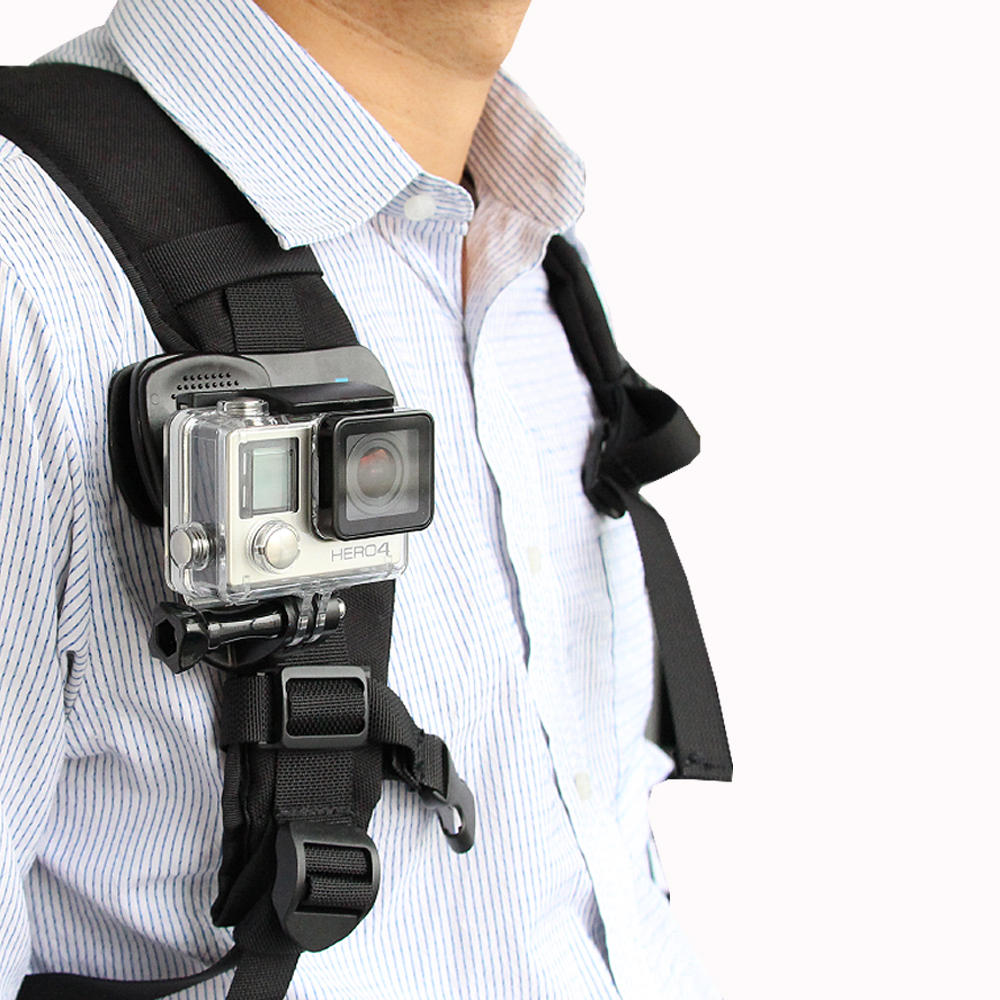 Telesin GP-JFM-003 Quik Release 360 Rotary Backpack Clip Mount voor GoPro Action Sport Camera