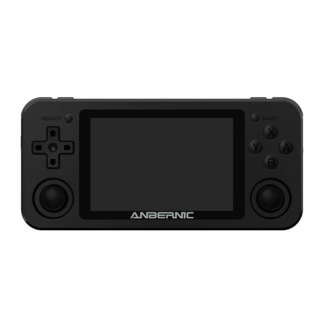 ANBERNIC RG351M 128GB 7000 Games Handheld Video Game Console for PSP PS1 NDS N64 MD Player RK3326 1.5GHz Linux System 3.5 inch OCA Full Fit IPS Screen - Black