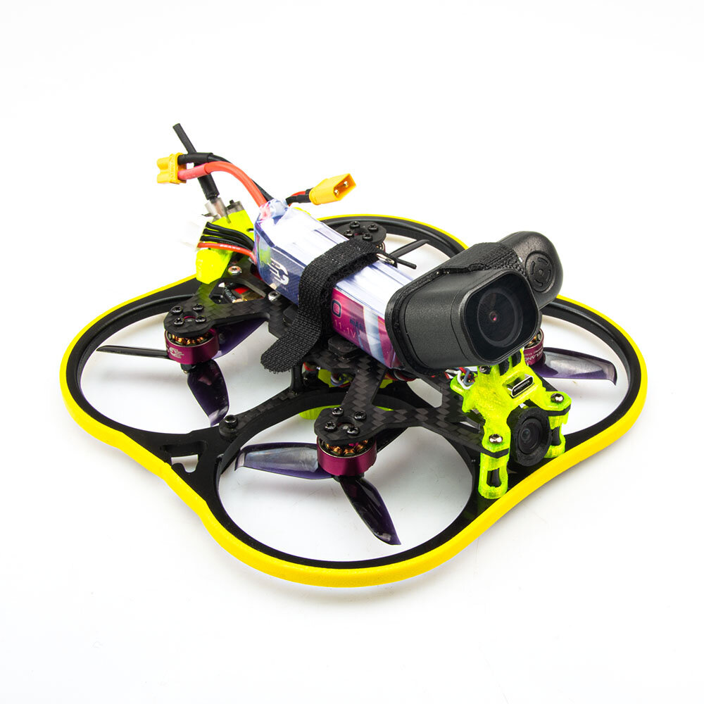 GEELANG KUDA 100X 99mm Wheelbase 3S 2.5 Inch Whoop FPV Racing Drone PNP BNF with F4 AIO 20A ESC 5.8g 600W VTX CADDX ANT 1200TVL Camera