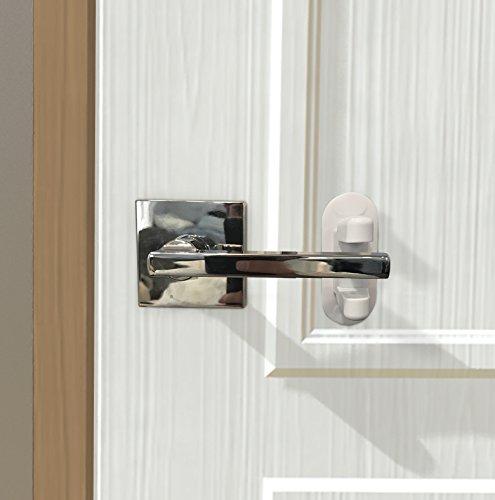 Door Lever Lock (2 Pack) Child Proof Doors & Handles 3M Adhesive Child Safety Door Lock