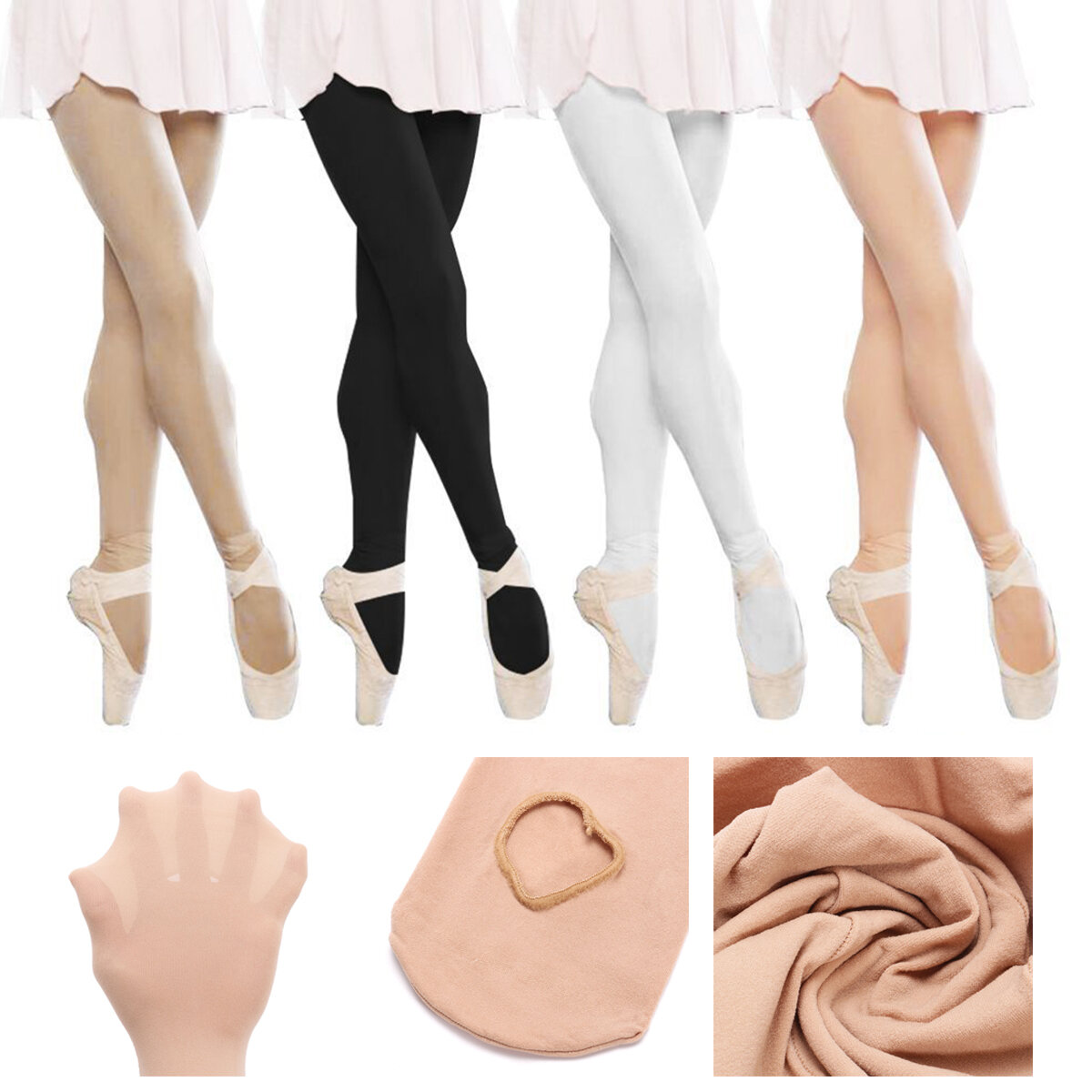 الفتيات السيدات الطفل الوردي أسود أبيض الجلد الباليه الحنفية الرقص الجوارب الجوارب جوارب طويلة