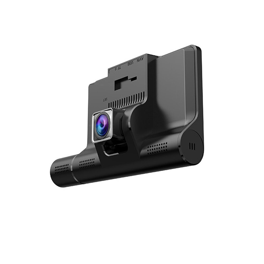 E-ACE4インチタッチスクリーンカーDVR3カメラレンズビデオレコーダーFHD1080P自動ダッシュカムサポートリアビューカメラ