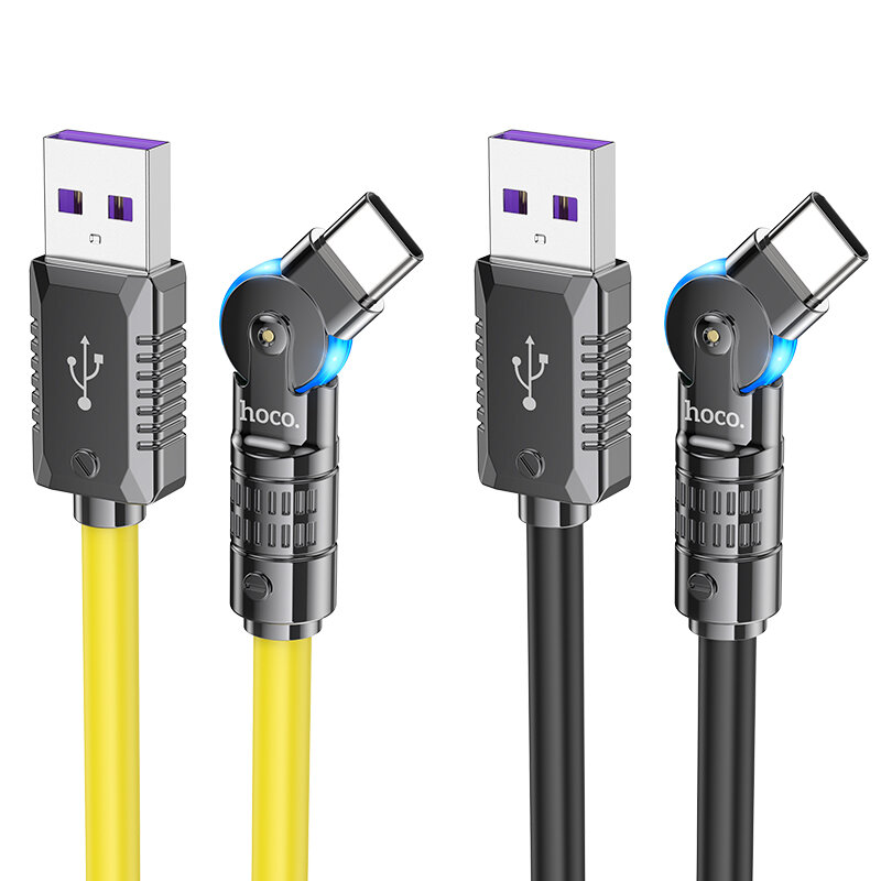 

HOCO U118 5A 100W USB-A to Type-C Cable Fast Charging Data Transmission Copper Core Line 1.2M Long for Samsung Galaxy S2