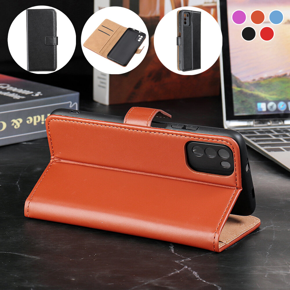 

Bakeey for POCO M3 Case Magnetic Flip with Multiple Card Slot Foldable Stand Lens Protector PU Leather Shockproof Full C