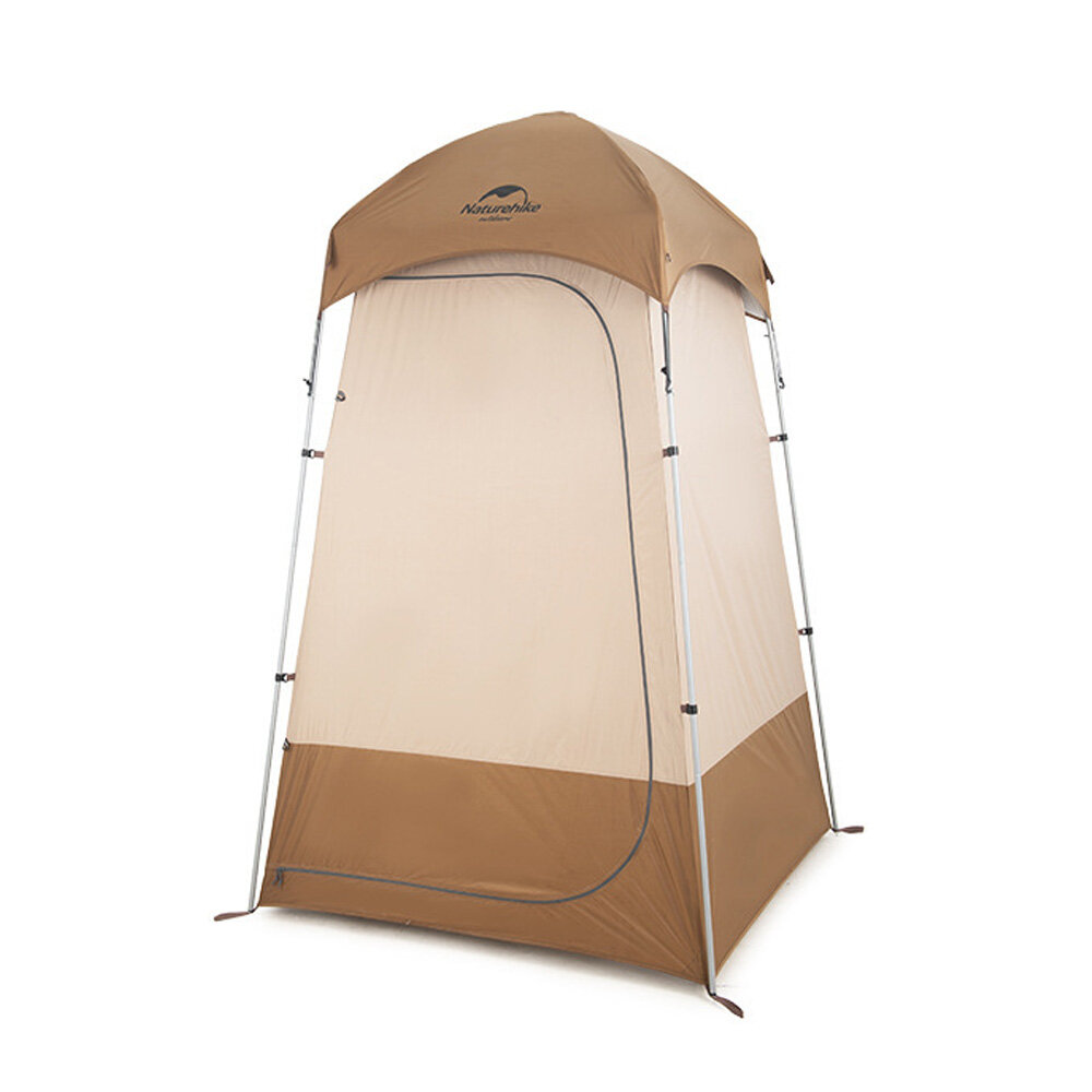 Naturehike hordozható Privacy Shower Tent Toilet Metal Rods vízálló PU2000 Silver Coated Sunshade Canopy
