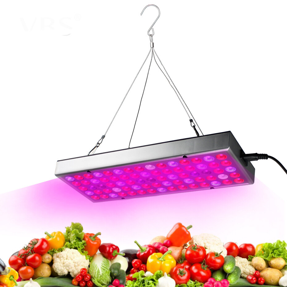 25W 75LED Full Spectrum Plants Growing Lamps 1000lm UV Red Blue White Light Chips for Greenhouse See
