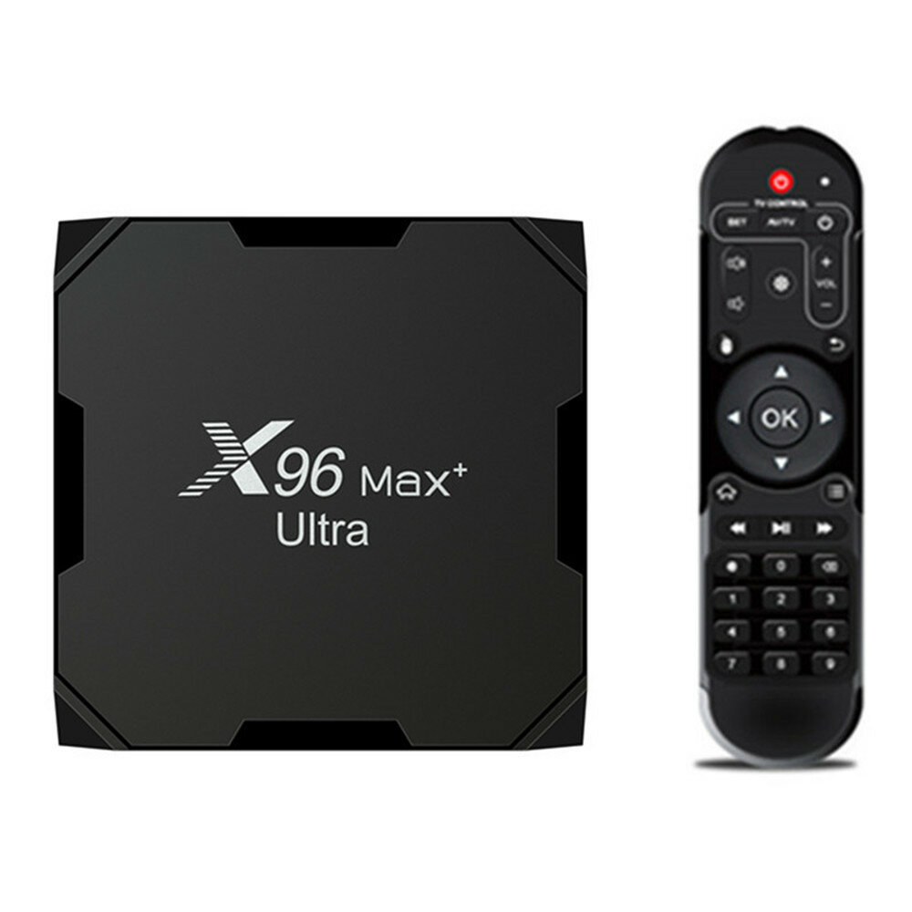 X96 max plus ultra tv box android 11 amlogic s905x4 support av1 8k dual wifi bt youtube media player 4gb 32gb