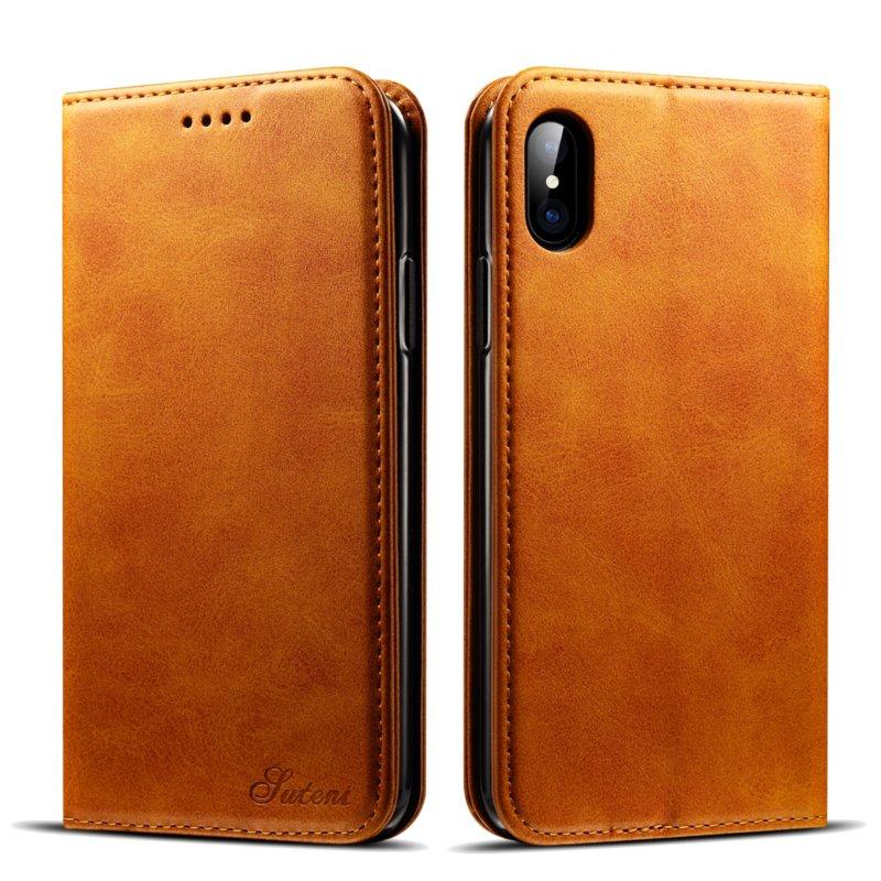 Bakeey Magnetic Flip Wallet Card Slot Case For iPhone X
