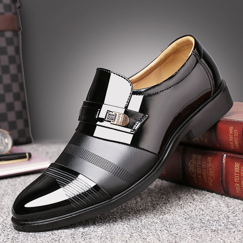 Männer bequeme Leder Business Schnür formelle Schuhe