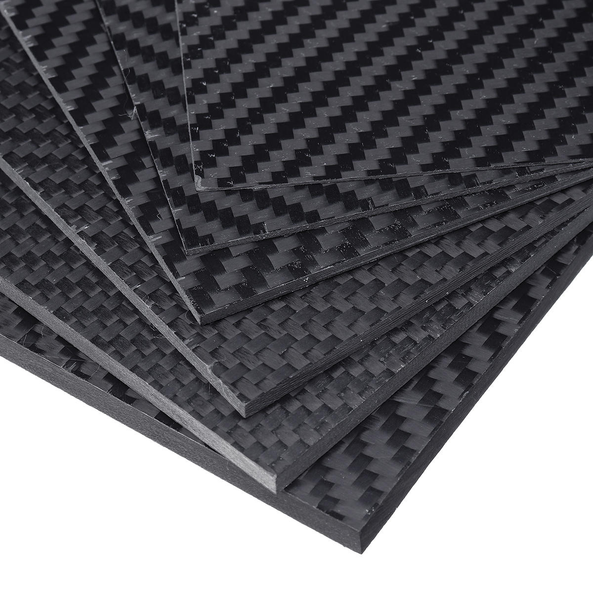 100x250x(0.5-5)mm Black Matte Twill Carbon Fiber Plate Sheet Board Weave Carbon Fiber Pannel Various Thickness, Banggood  - buy with discount