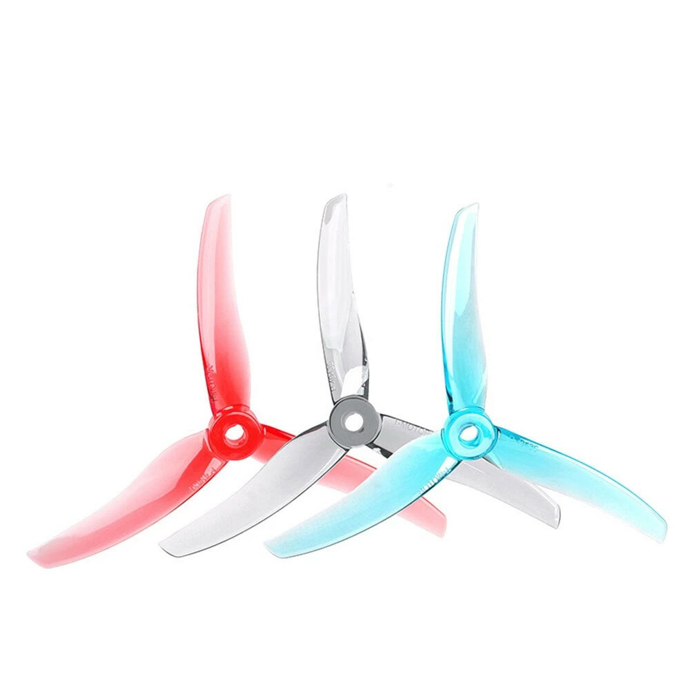 2 Pairs T-Motor P49436 4.9 inch 3-Blade Propeller M5 Mounting Hole Compatible POPO for FPV Racing Fr