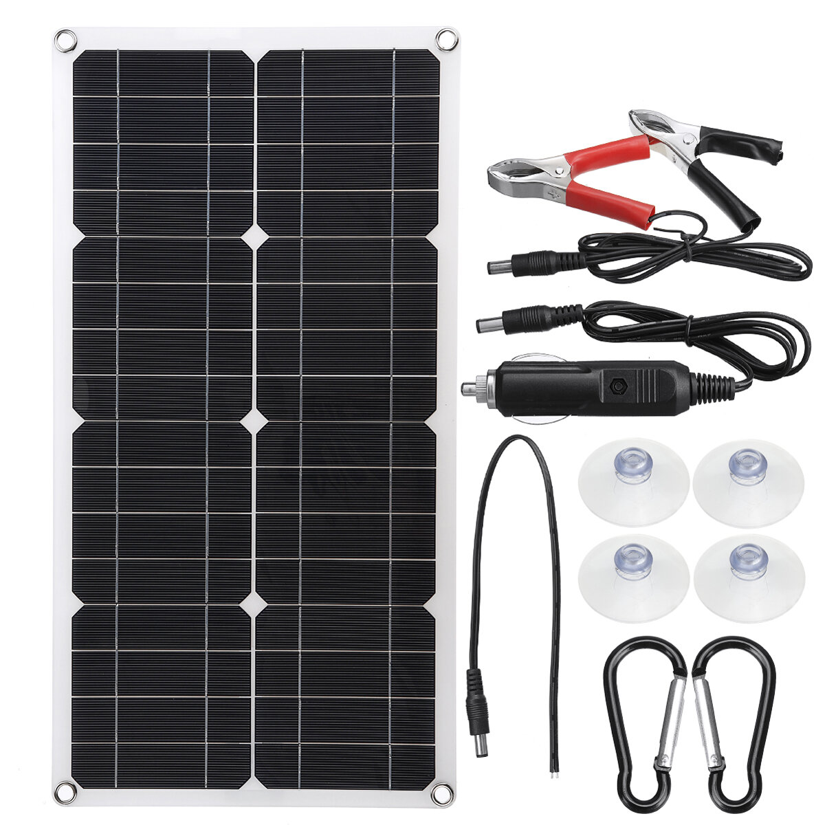 18V 25W Semi-flexible Solar Panel for Outdoor Power Generation System Parking Shed Electric Car