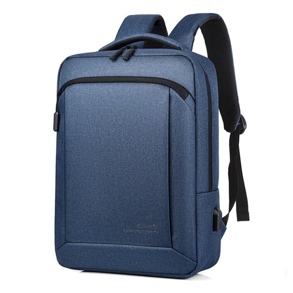 

OUMANTU 9007 Business Backpack Laptop Bag Male Shoulders Storage Bag with USB Waterproof Schoolbag for 15.6 inch Compute