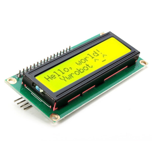 

IIC/I2C 1602 Yellow Green Backlight LCD Display Module Geekcreit for Arduino - products that work with official Arduino