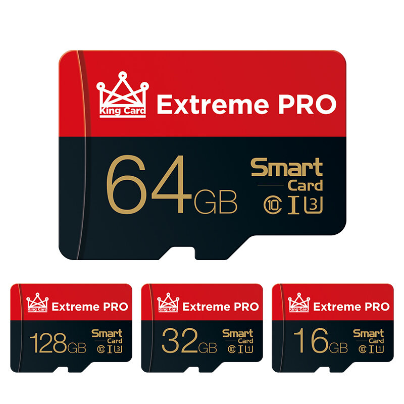 Extreme Pro High Speed 16GB 32GGB 64GB 128GB Class 10 TF Memory Card Flash Drive With Card Adapter For iPhone 12 For Samsung Galaxy S21 Smartphone Tablet Switch Speaker Drone Car DVR GPS Camera