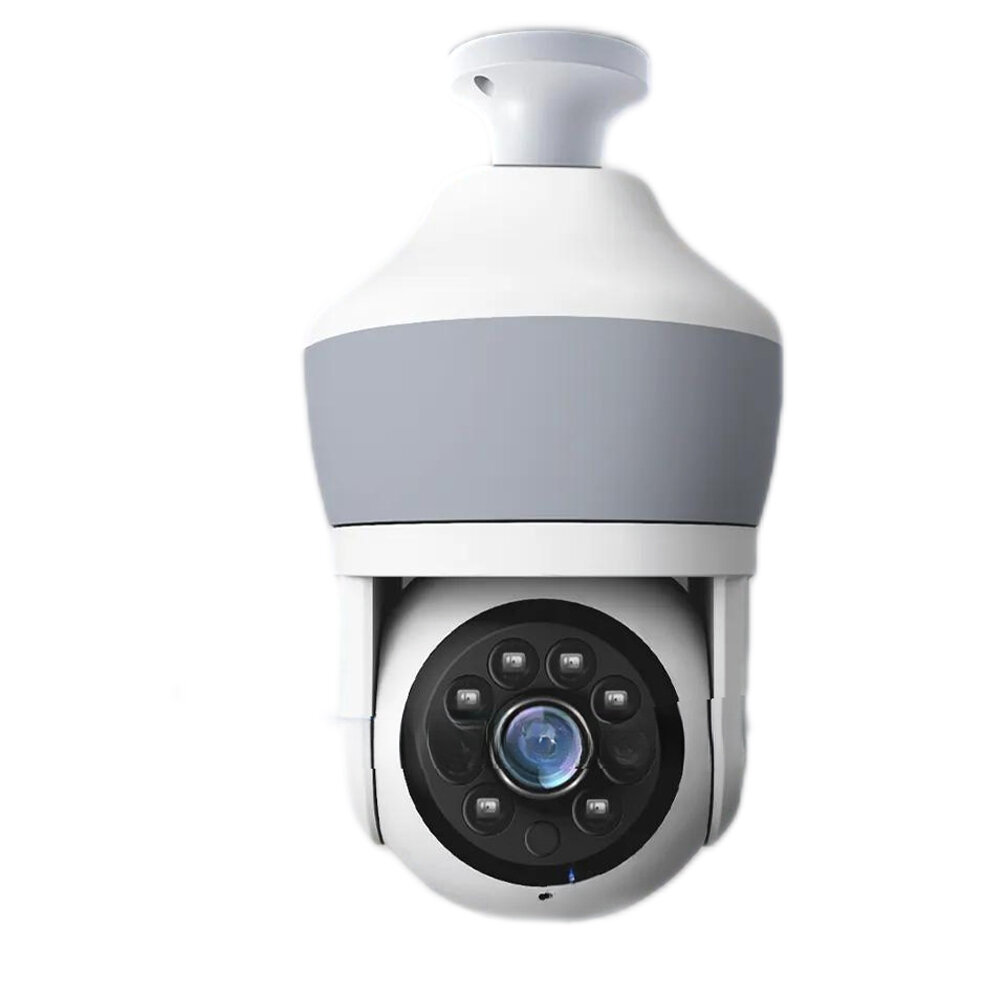 Στα 23.88€ από αποθήκη Κίνας | Guudgo E27 3MP WiFi IP Camera Dual Screen Linkage Smart Indoor HD Camera with Eye Protection Lighting Light Bulb Two way Audio Remote Monitoring for Home Security