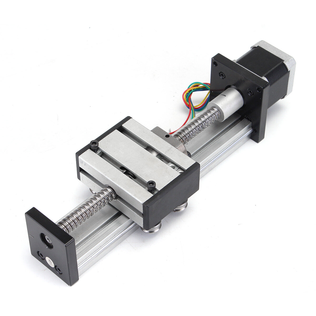 GUONING-L Tools Long 100mm Stage Actuator Linear Stage 1204 Ball Screw Linear Slide Stroke with 42mm Stepper Motor Linear Motion Products Stepper Motor 