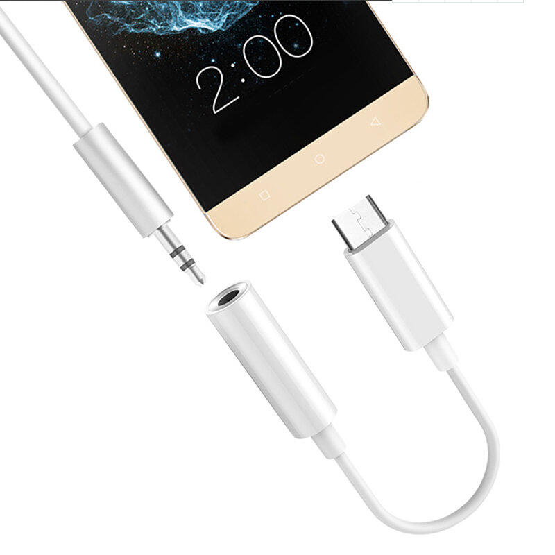

Bakeey Type-C 3.5 to 3.5mm Earphone Audio Aux Cable Adapter Samsung Galaxy S21 Note S20 ultra Huawei Mate40 P50 OnePlus