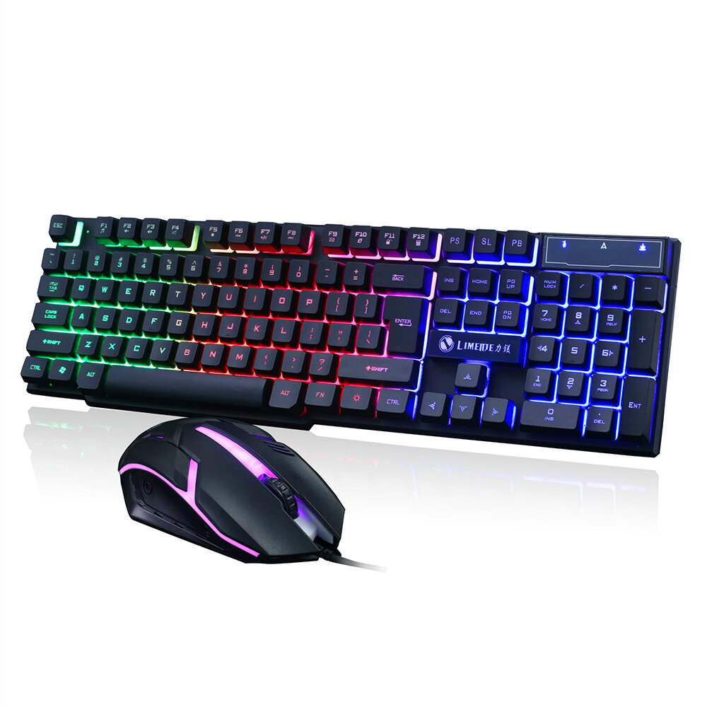 GT700/GK70 104 Keys Keyboard USB Wired RGB Backlight Desktop Keyboard Mouse Combo Gaming for PC Lapt