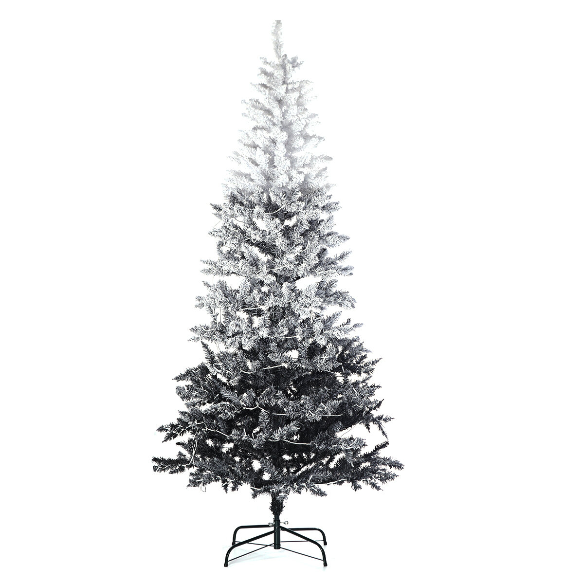 Venda KINGSO 7,5 pés preto branco gradiente árvore de natal PVC neve  reunindo-se árvore de natal luz árvore de natal à prova de fogo não  alérgica árvore de natal - Banggood Brasil-arrival