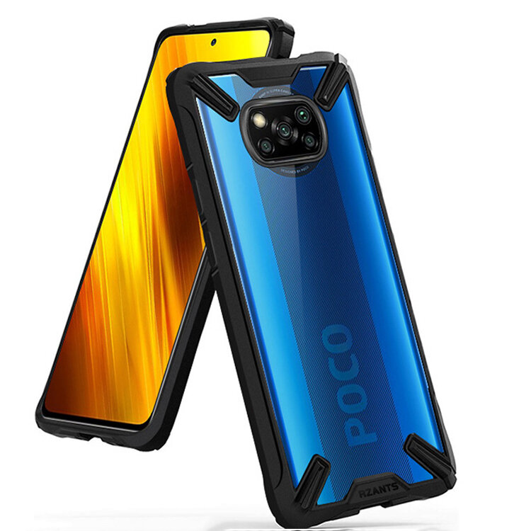 

Bakeey for POCO X3 PRO /POCO X3 NFC Case with Bumpers Shockproof Anti-Fingerprint Transparent Acrylic Protective Case