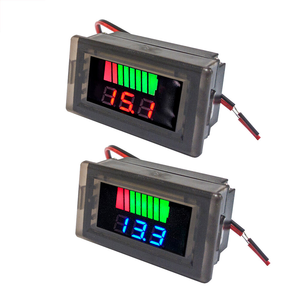 Waterproof Digital Battery Capacity Meter Tester 12V-60V Lithium Battery Capacity Indicator Car Volt