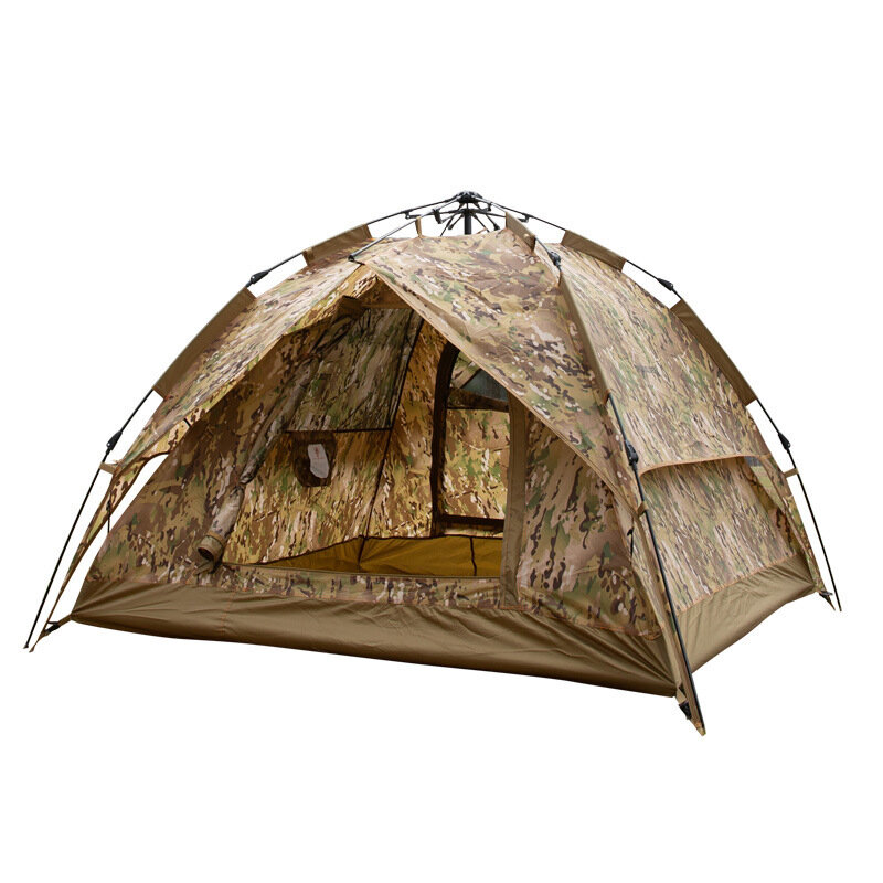 خيمة التخييم الأوتوماتيكية المجانية لـ 3-4 أشخاص 3 أوضاع تنفسية مقاومة للماء ومقاومة للرياح ومظلة