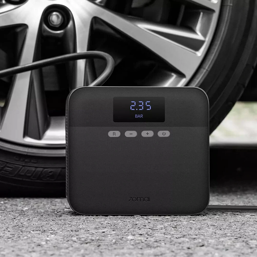 משאבה קומפקטית ניידת קומפרסור לרכב – 70mai Portable Car Tire Inflator from Xiaomi Youpin