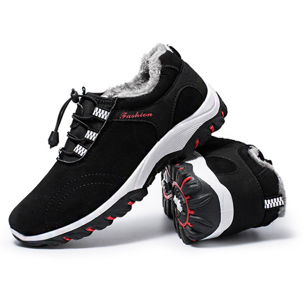 Zapatillas de Trekking de lana TENGOO para hombre, zapatillas cómodas y cálidas para correr, zapatillas deportivas para ciclismo, escalada
