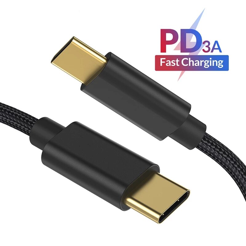 Bakeey 60 W 3A USB Type C naar USB C-kabel 60 W Stroomvoorziening Snel opladen Datatransmissie Snoer