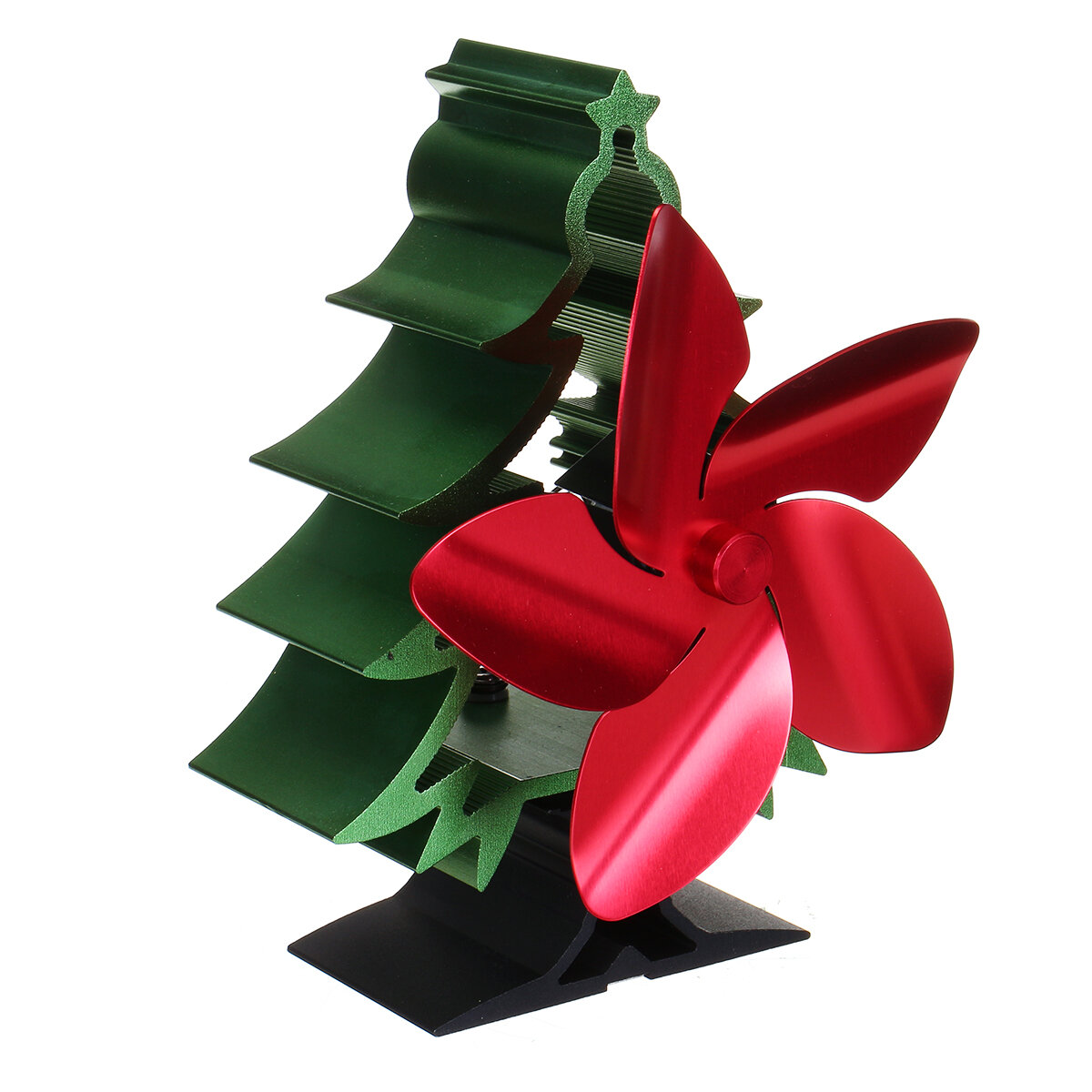 

Рождество 5 Лопасти Вентилятор для дровяной печи Бесшумный Пожарный камин с питанием от тепла Экономия Ecofans